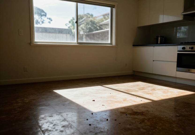 Cockroach infestation in a Rushcutters Bay apartment kitchen
